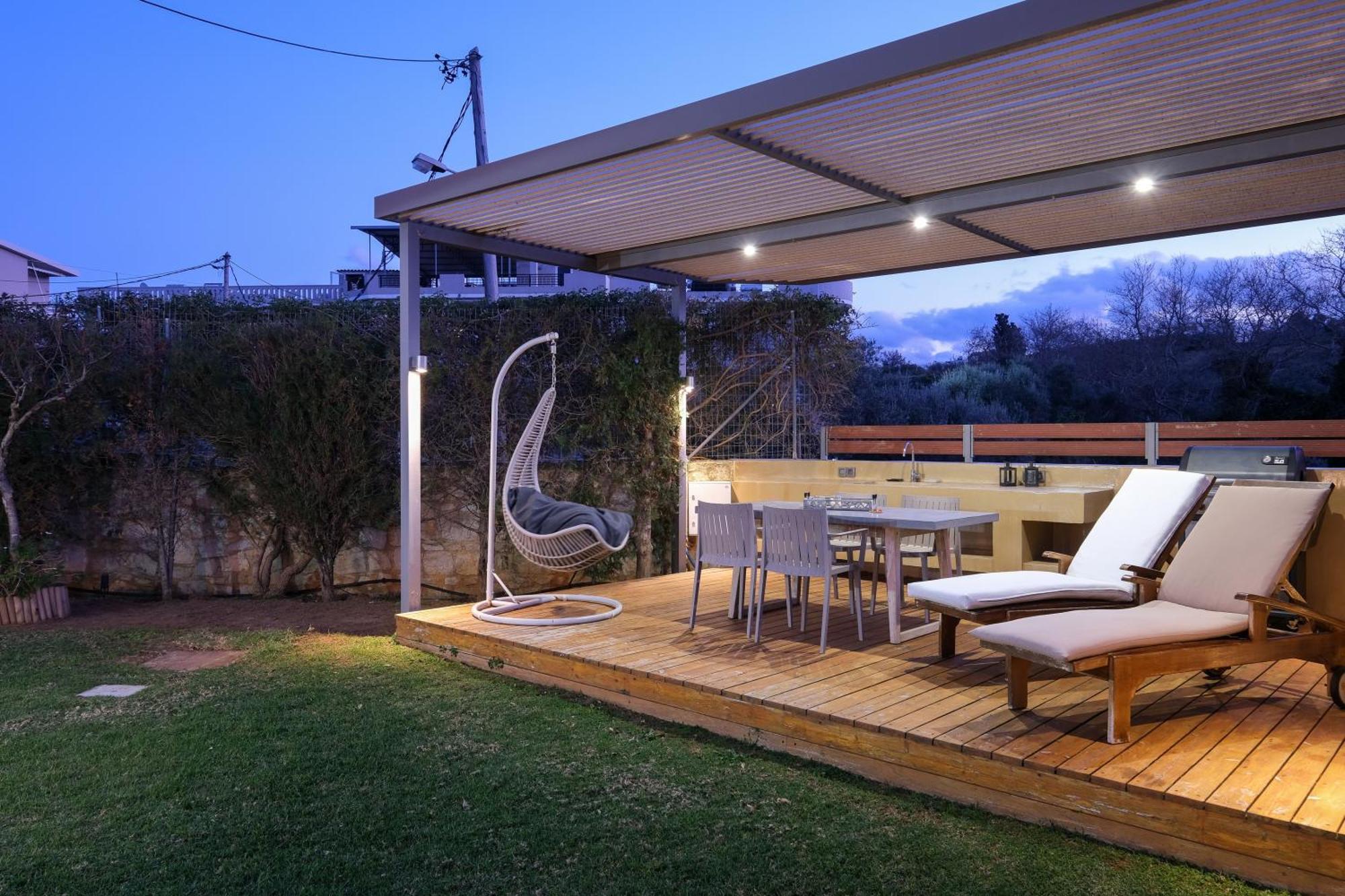 Glaros Casa Verde - Cozy Flat With Garden Near Beach Káto Daráco Kültér fotó