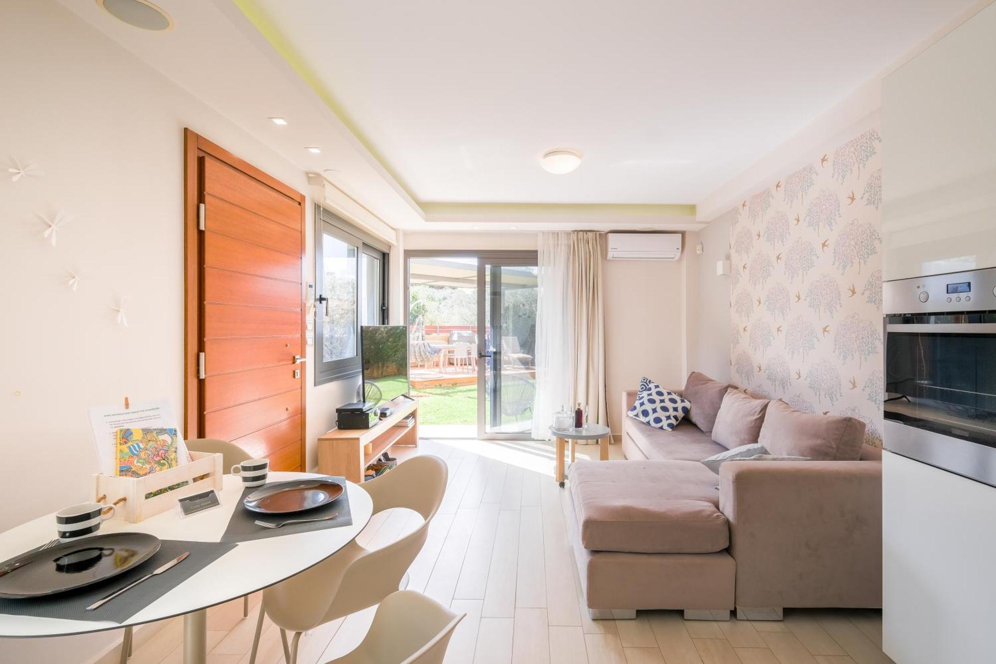Glaros Casa Verde - Cozy Flat With Garden Near Beach Káto Daráco Kültér fotó
